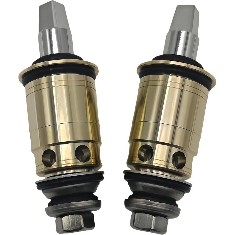 Ceramic Water Faucet Cartridge Set 1-099XTJKABNF & 1-100XTJKABNF 1/4 Turn Compression Cold & Hot Cartridge Kit