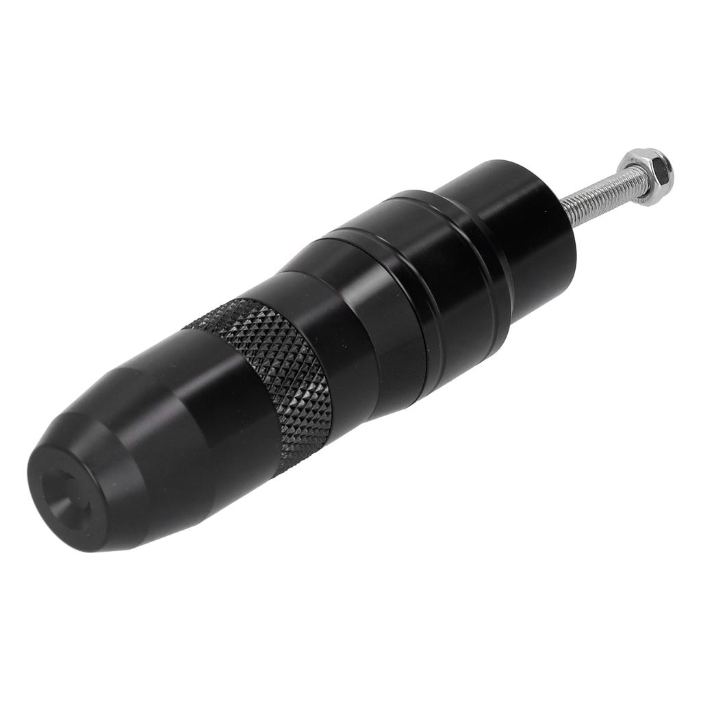 Motorcycle Exhaust Pipe Slider Aluminum Alloy Anti Falling Guard Protector (Black )