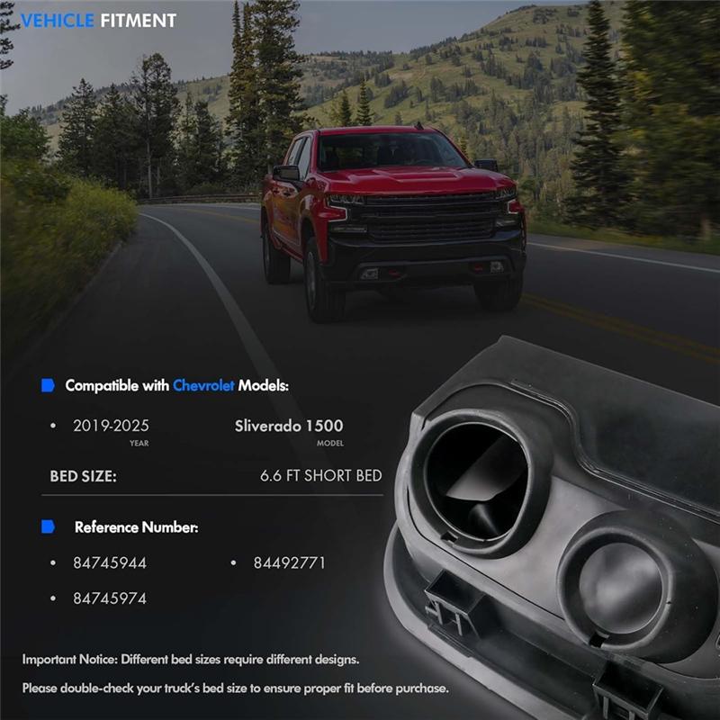 Ac29-Fuel Tank Filler Pipe Housing 84745944 84492771 6.6Ft Bed Only For Chevy Silverado 1500 -2024 Car Accessories