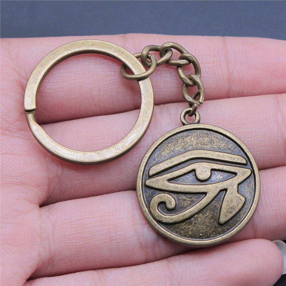 28mm Key Ring Hamsa Hand Eye Of Horus Wedding Jewelry Findings QY025