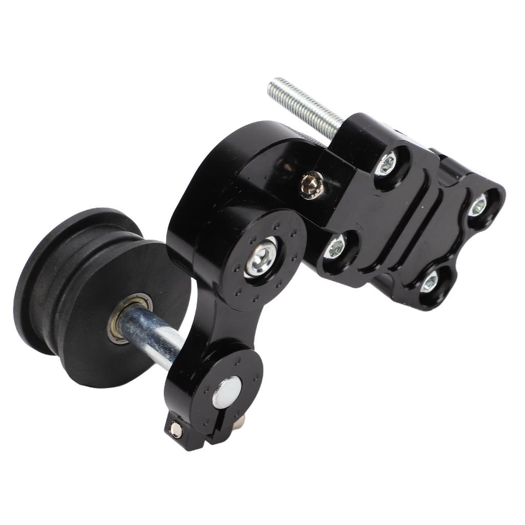 Motorcycle Chain Adjuster Tensioner High Strength Metal Black Universal for Cruiser Motorcycle ATV