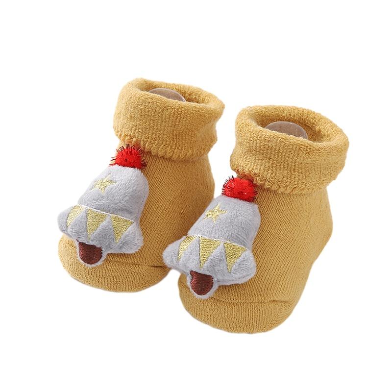 Skarpetki dla dzieci Antypoślizgowe skarpetki dla maluchów Skarpetki dziecięce Skarpetki z kreskówkowym motywem w stylu świątecznym dla chłopców i dziewczynek