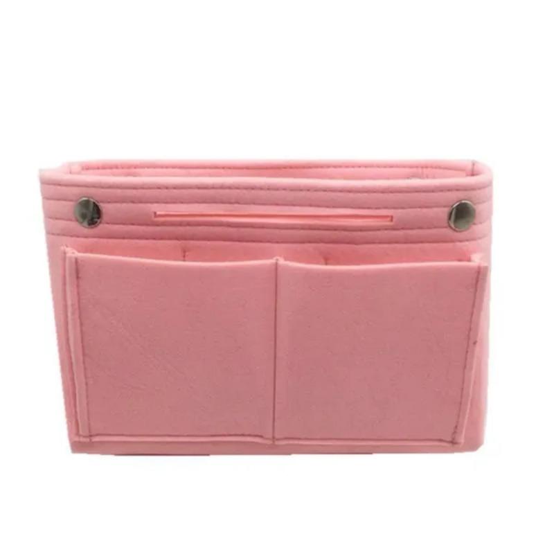 1 Pc Multi-Pocket Travel Insert Felt Organizer Bag Purse Handbag Portable Dorm Room Cosmetic Storage Bags Bathroom Organizer