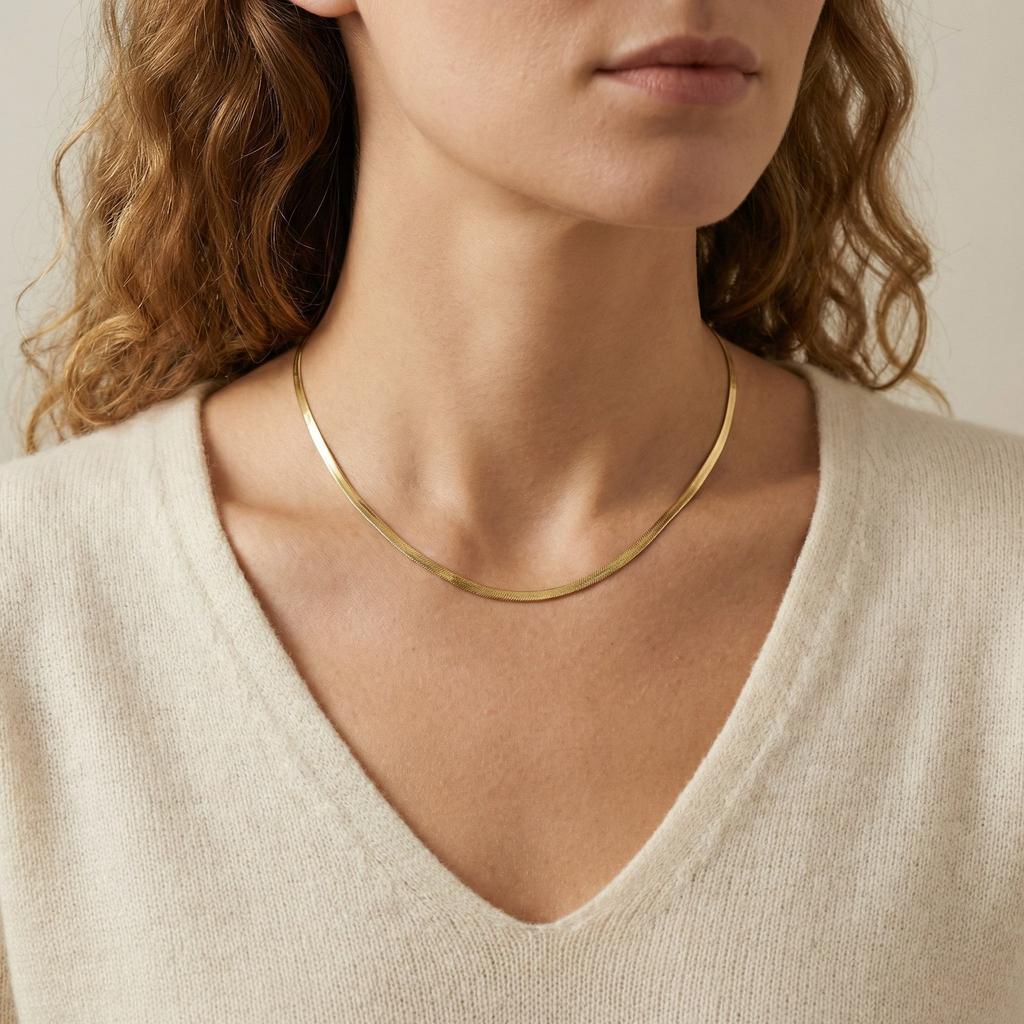 3MM Edelstahl Klinge Kette Halskette Hip Hop Damen Halsketten Feine Hochzeitsfeier Choker Schlüsselbein Schmuck Geschenk