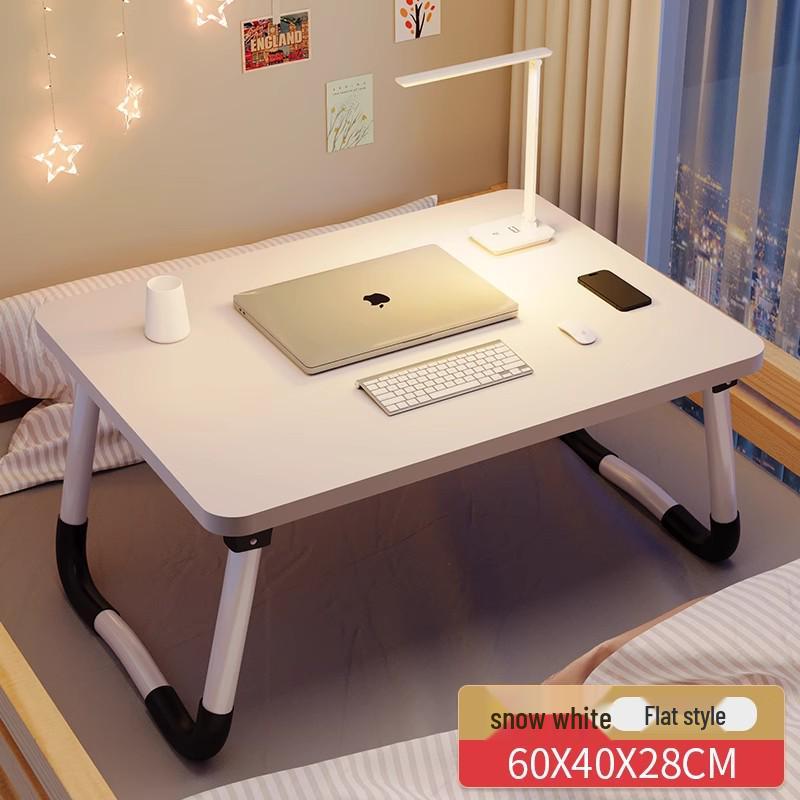 Foldable Laptop Bedside Table - Adjustable Study Desk for Bedroom or Bay Window