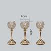 Nordic Candlestick Ornaments, Golden Light Luxury Crystal Home Living Room Table Decoration, Romantic Feather Candlestick New Product