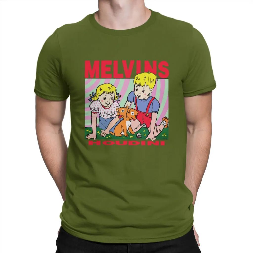Houdini Herren T-Shirt Melvins Rundhals Oberteile 100% Baumwolle T-Shirt Lustiges Top Hohe Qualität Geburtstagsgeschenke