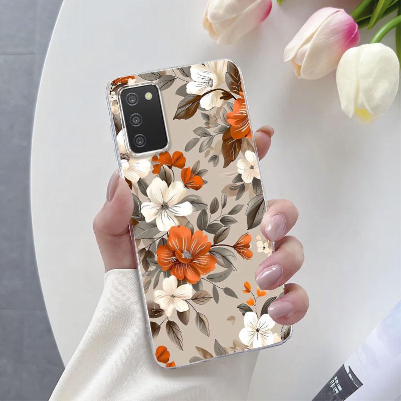 For Samsung A41 A21s A11 Case Luxury Phone Case For Samsung Galaxy A41 A21S Marble Flower Clear Soft Silicone Protective Cover