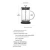 CLITON Glass French Press Coffee Maker