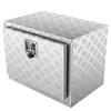 Unterboden-LKW-Box, 24"×14"×16" Pickup-Aufbewahrungsbox, Robuste Aluminium-Riffelblech-Werkzeugkiste mit Schloss und Schlüsseln, Wasserdichte Anhänger-Aufbewahrungsbox
