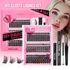 Diy False Eyelash Extension Set, Single Tuft Of 148 Tufts Of Thick Eyelash Glue Tool Set