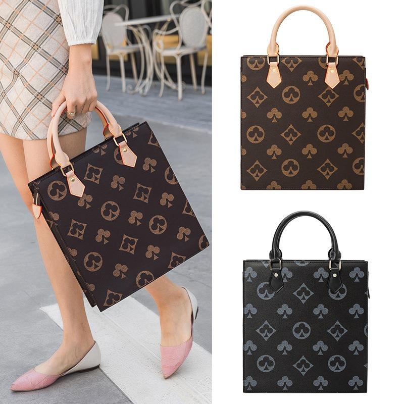 New Trendy Portable Women's Bag Large-capacity Work Business Briefcase Simple Vertical File Computer Bag