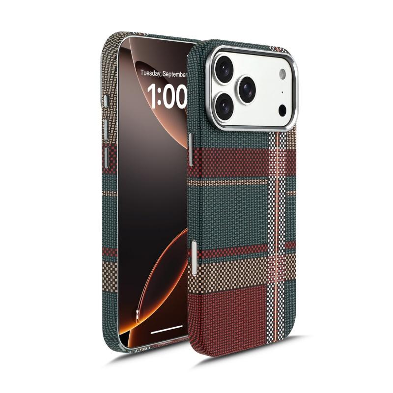 

Carbon Fiber Pattern For Magsafe Slim PC Case For iPhone 17 Air 16 15 14 13 Pro Max Magnetic Wireless Charge Metal Camera Cover iPhone 14 Pro