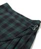 Penfield Cotton Check Pleated Skirt Green_Fs1Ws20F