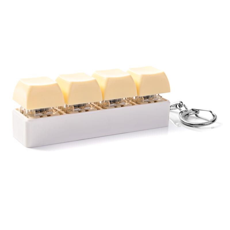 Stress Relief Keychain: Creative Squeeze Button Toy & Fun Gadget Pendant