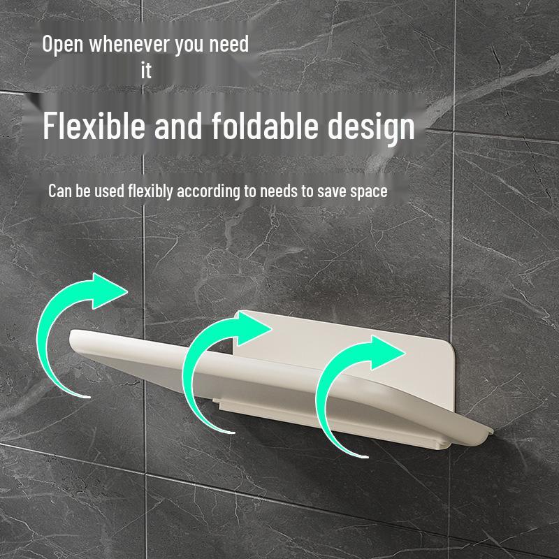 Foldable Luxury Bathroom Storage Rack for Dorms