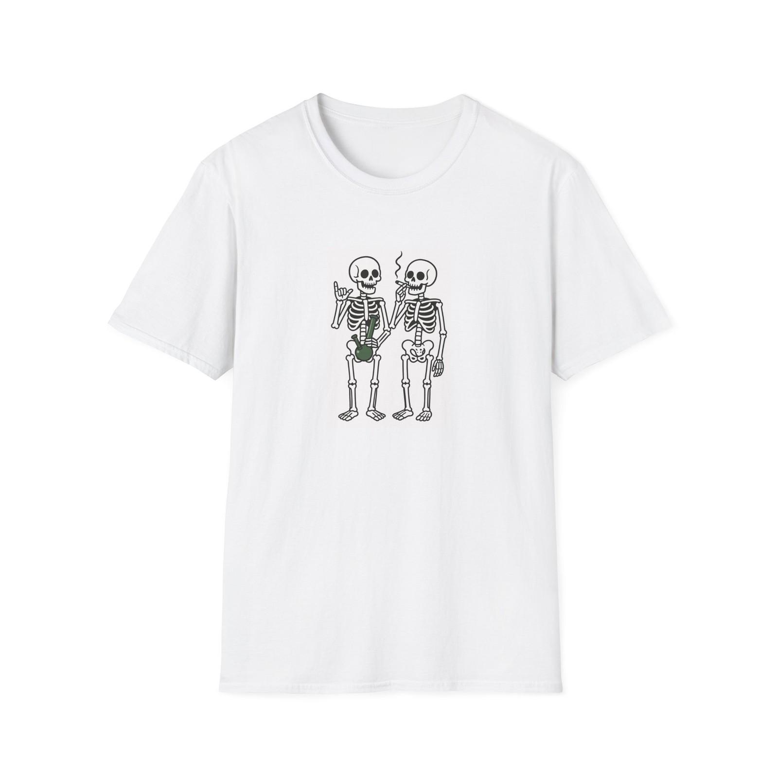 Skeleton Friends T-Shirt | Two Skeletons Gardening S разноцветный