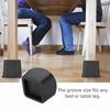 4Pcs Heavy Duty Furniture Leg Risers Shock-Absorbing Adjustable Height Table Lifters Stackable Non-slip Sofa Height Enhancers