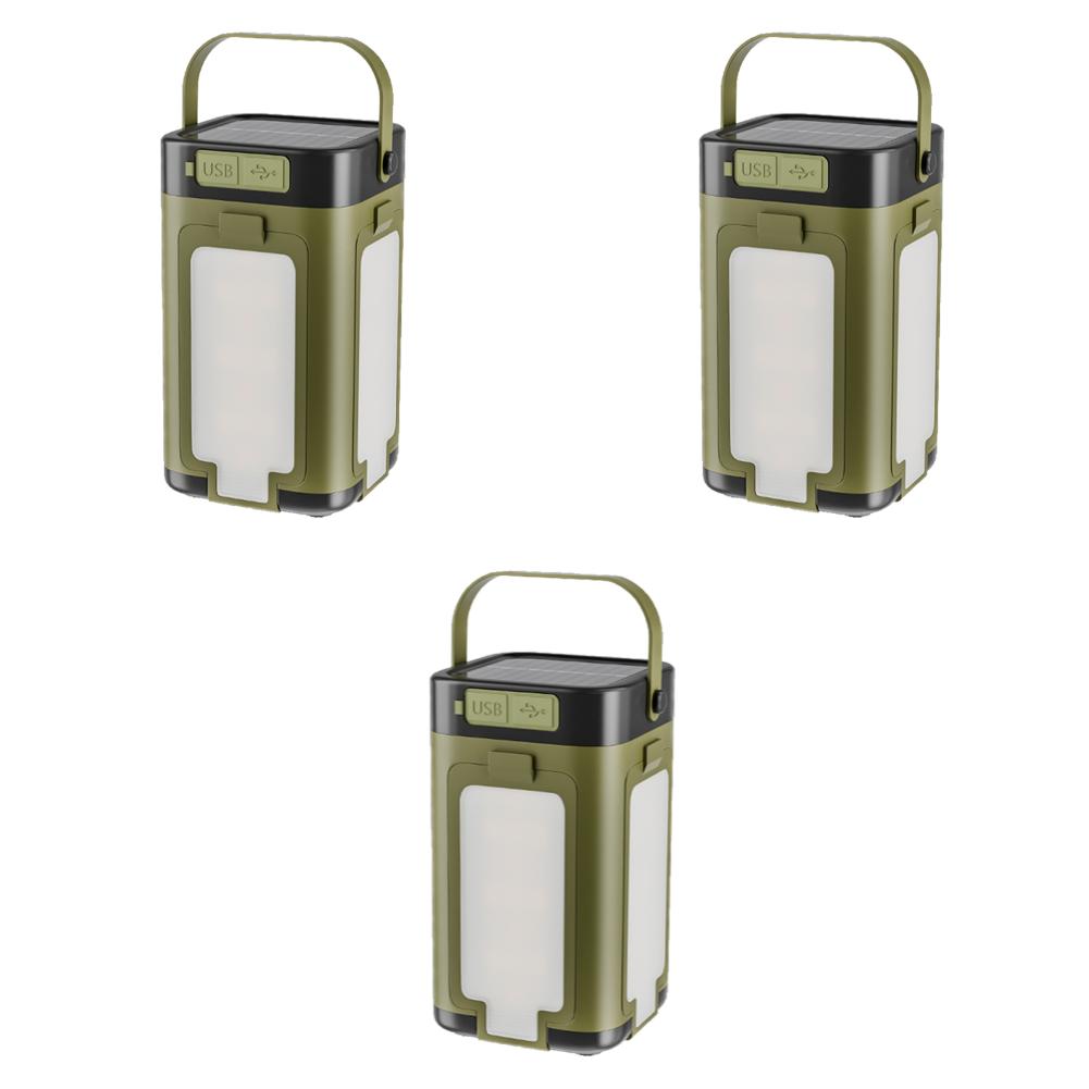 Foldable Camping Light Power Bank Rechargeable Camping Lantern Waterproof Solar Portable Flashlight Camping Supplies 1-3PCS