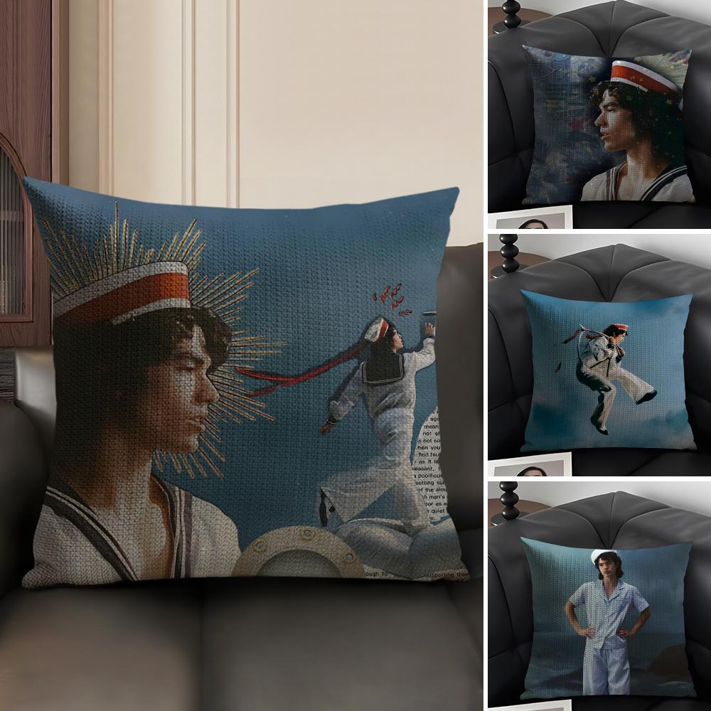 C-Conan Gray Wishbonee Sänger Kissenbezug Natürlicher Leinen Bio-Stoff Beidseitiger Druck Sofa Heimdeko Geschenk Kissenhülle