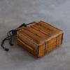 Japanese Bamboo Weaving String Bag Making Old Storage Bags Tea Set Storage Suitcase Case Convenient Handle Organizer Bag