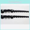 Simple And Thin J-160 Black Diamond Toe Nail Art Stickers