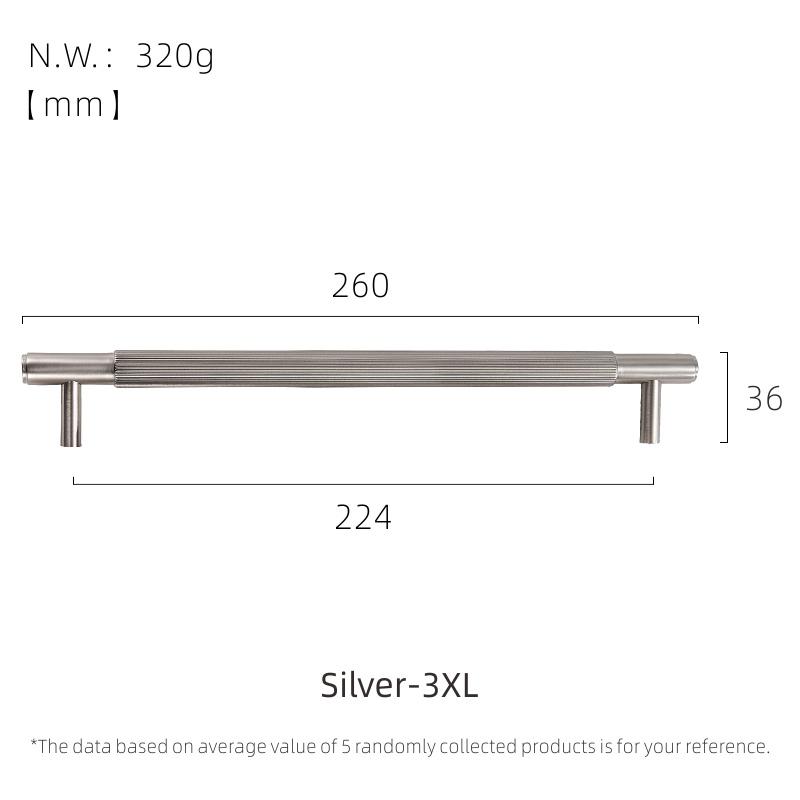 Dooroom Mässingsmöbelhandtag Borstad Nickelsilver Dragskåp Byrå Skåp Skåp Lådknappar Fingeravtrycksfria