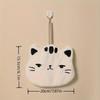 2pcs Cute Cat Hand Towels - Soft, Quick-Dry, Hanging Design with Loop, Adorable Cartoon Cat Face, Perfect for Bathroom, Kitchen, or Outdoor Use