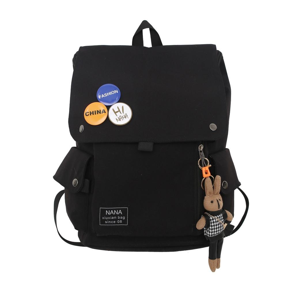 2023 New Fashion Casual Backpack For Traveling High School And College Students Large Capacity Unisex чёрный