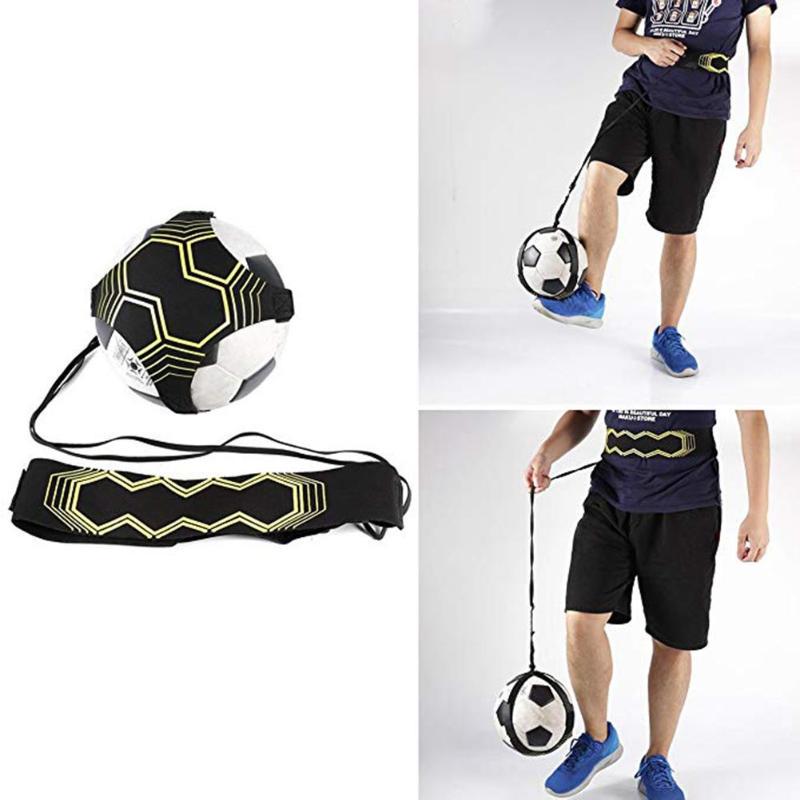 Soccer Trainer Football Kick Throw Solo Practice Training Aid Control Skills Adjustable Equipment Ball Bags Gift