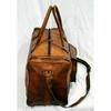 Goat Leather Men Travel Gym Bag Luggage Duffel Genuine New Vintage Brown New