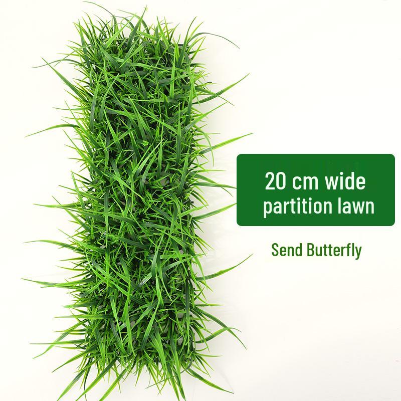 Artificial Green Plant Wall with Flowers - Decorative Turf Mat for Landscaping and Windowsills