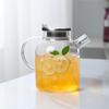 Bamboo Lid Heat-Resistant Glass Water Pitcher