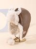 Cotton hat men's and women's winter thickened Lei Feng hat chain cloth label cycling ear protection flying hat tide