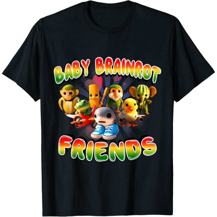 Все Baby Brainrot Итальянский Мем Милые Друзья Для Детей Молодежная Футболка S