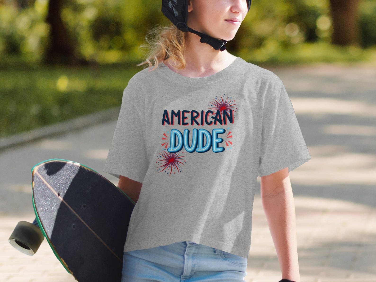 American Dude T-Shirt, Patriotic Youth Tee, Fourth of July Kids Shirt, USA Toddler Tee S