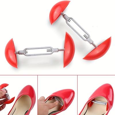 1 par de tensores de zapatos de plástico duraderos - Expansor ajustable para tacones altos, zapatos de salón y zapatos de vestir de mujer