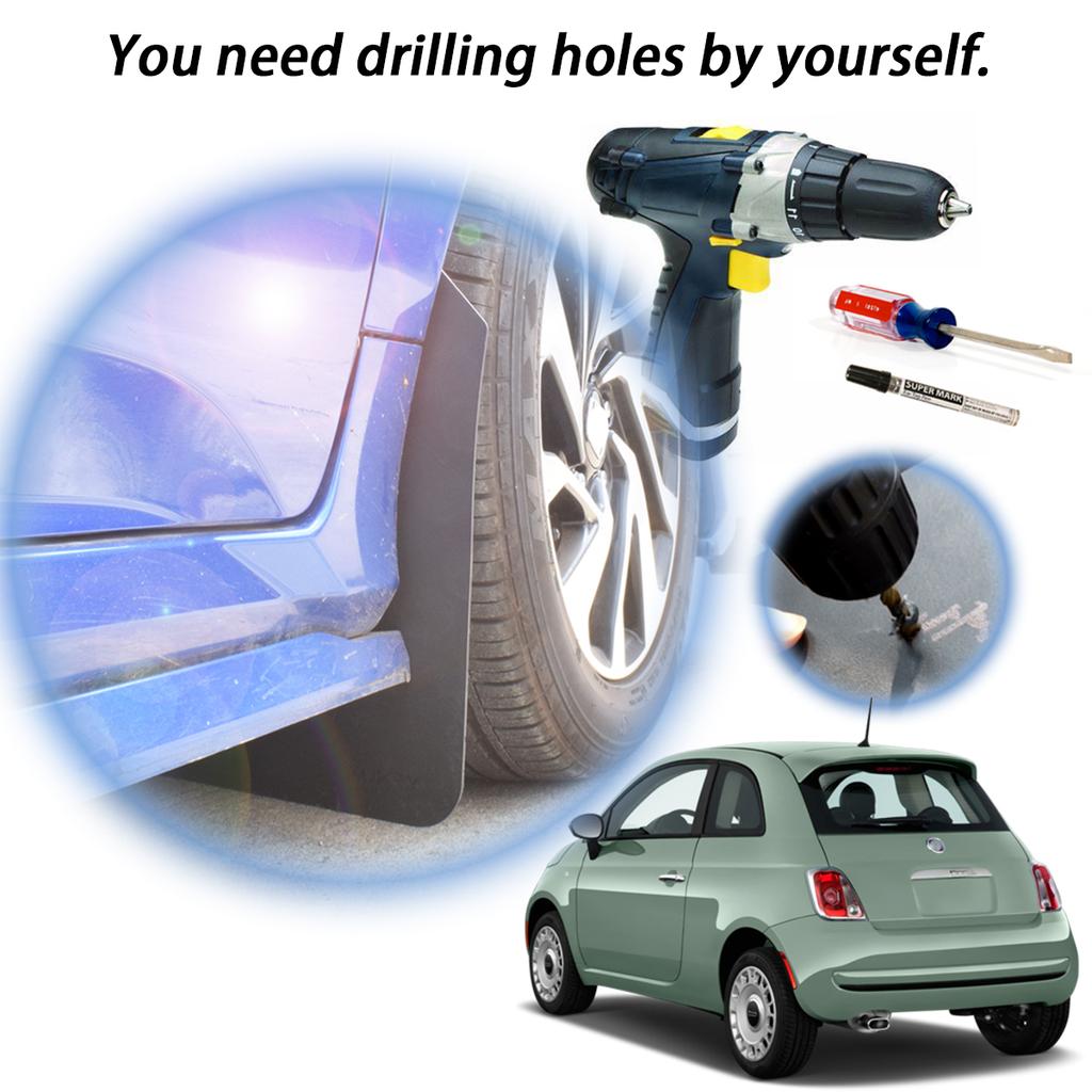 מגני בוץ מירוץ לפיאט 500 500C 500L 500X abarth Hatch/Hatchback אדום/שחור מגני בוץ מגני בוץ מגני בוץ פגוש