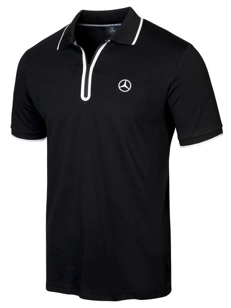 Genuine Polo Size L [Mercedes-Benz Collection] Men's Shirt, Black,
