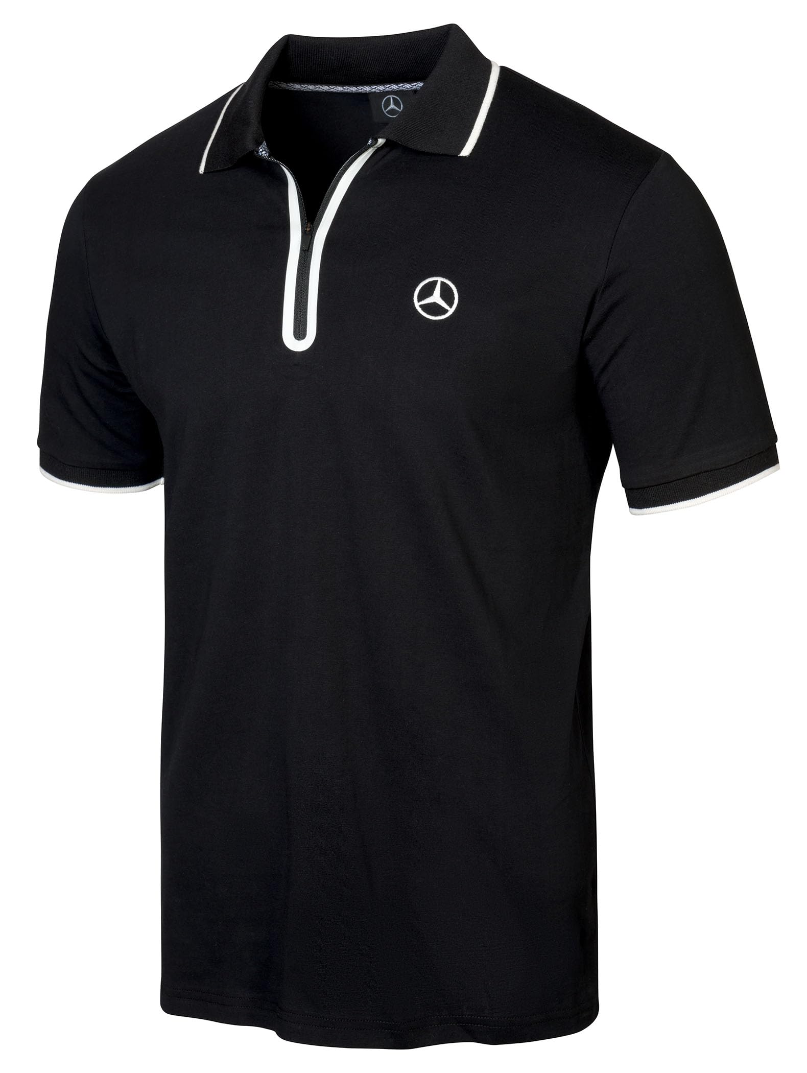 

[Mercedes-Benz Collection] Genuine Men s Polo Shirt, Black, Size L