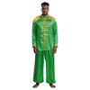 Heren Halloween Hippie Middeleeuws Lange Bovenkleding Kwast Schouderstukken Gouden Biesjes Rits Voorzijde Satijnen Jas en Broek Set