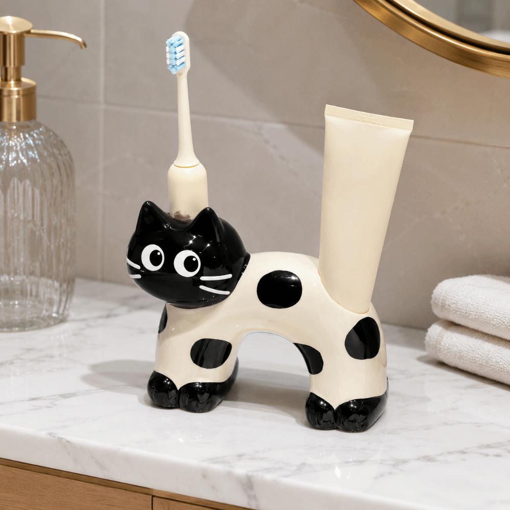 Creative Toothpaste Toothbrush Rack Ceramic Electric Toothbrush Stand  Home Decor