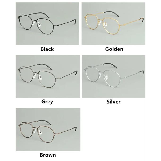 Japanese Handmade Pure Titanium Glasses Frame Men Oval Round Eyeglasses Women Big Face Spectacle Eyewear No Fading Ultralight 6g
