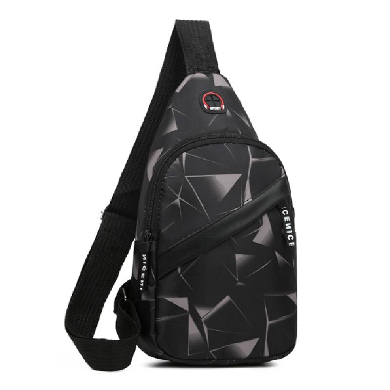 

Men s Multifunction Shoulder Bag Messenger Oxford Cloth Chest Bags Anti-theft Crossbody USB Charging Waterproof Waist Pack 30x19x4cm