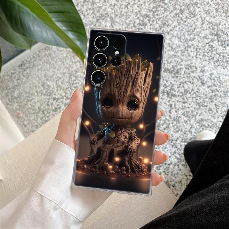 

Милый Чехол Из Силикона С Героями Marvel Веном Грут Для Samsung Galaxy S26 S25 Ultra S24 S22 S26 Plus S20 S23 S21 S25 FE 5G Прозрачная Крышка Galaxy S22 5G