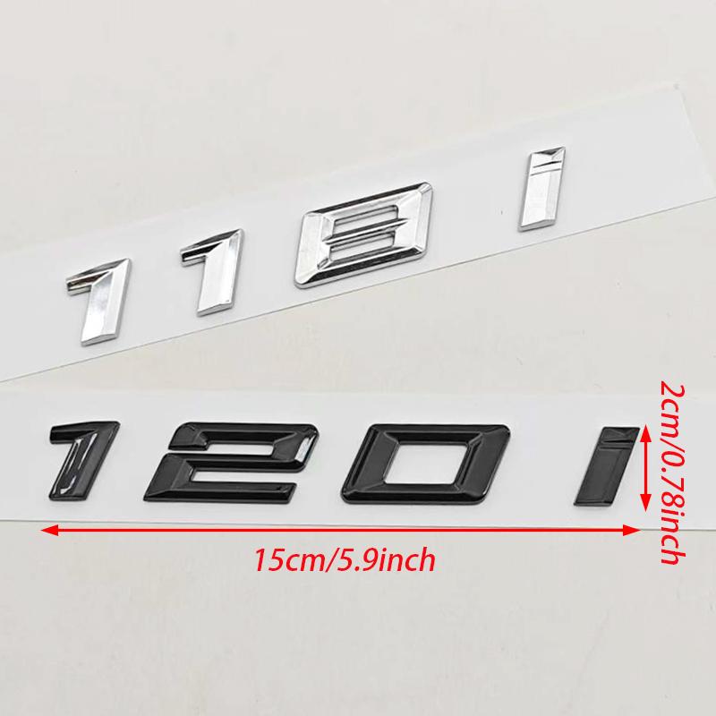 3D ABS Logo Stylingu Auta 118i 120i 125i Odznak Zadní Kufr Znak Samolepky Pro BMW 118i 120i 125i Auto Ocasní Doplňky