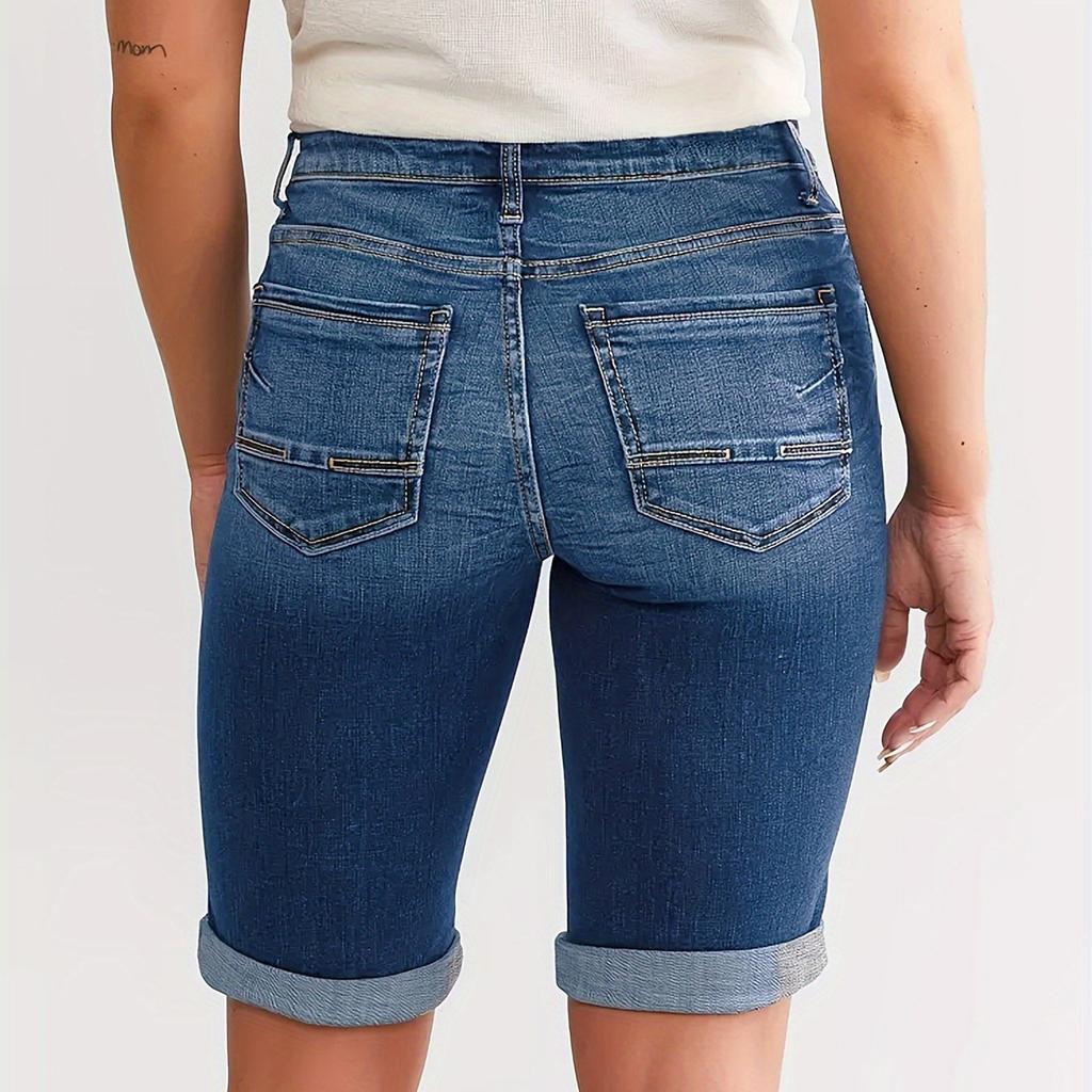 Women's Denim Classic Versatile High Waist Fashionable Shorts