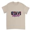 GTA VI Vice City Neon Zonsondergang T-shirt, Retro Miami Gamer Tee (Gedrukt op bestelling)