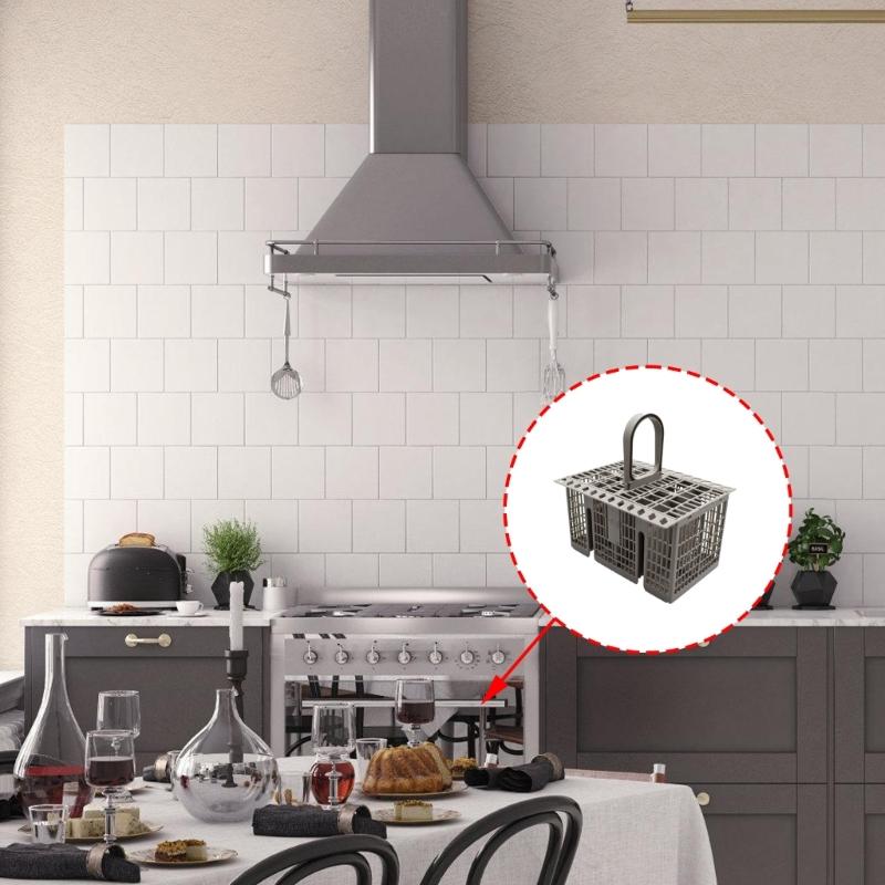 High Temperature Resistant Dishwasher Utensil Holder Practical Dishwasher Storage Solution for Space Optimization