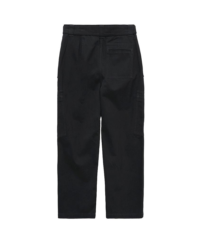Leopeusaideu Belted Flight Pants Black